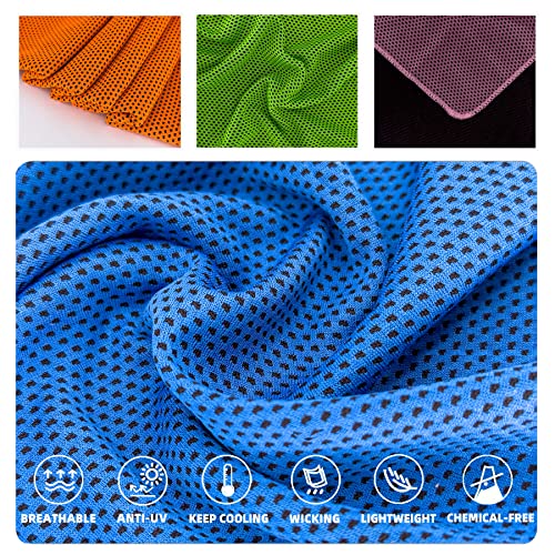 Cooling Towels, Soft Breathable Sweat Ice Towel for Sports, Yoga,