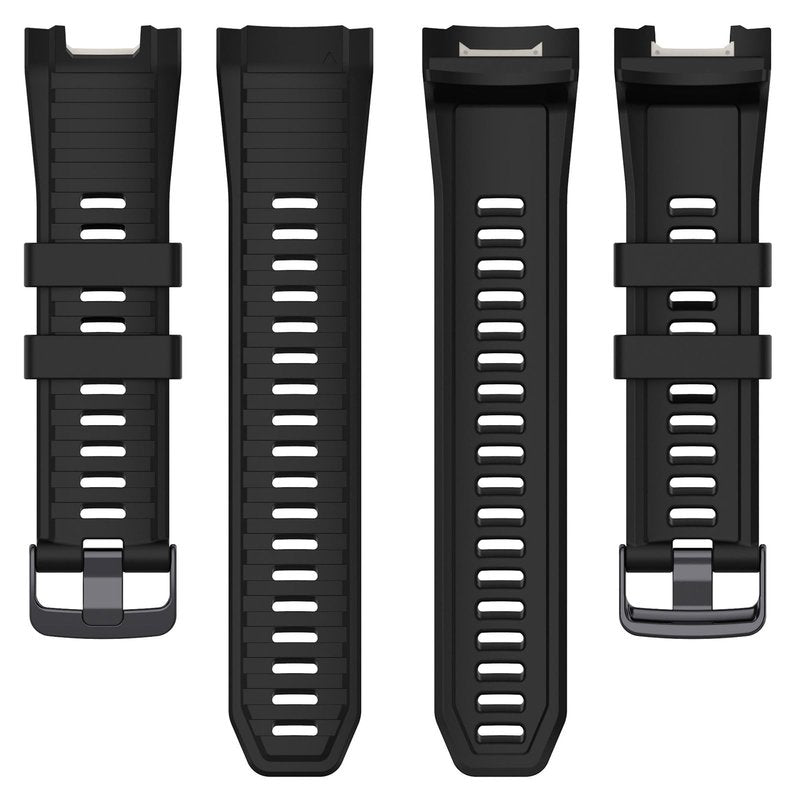 MOTONG Compatible with Garmin Instinct 2X Solar Replacement Band - Silicone Replacement Wrist Band Strap Compatible with Garmin Instinct 2X Solar(Silicone Black)
