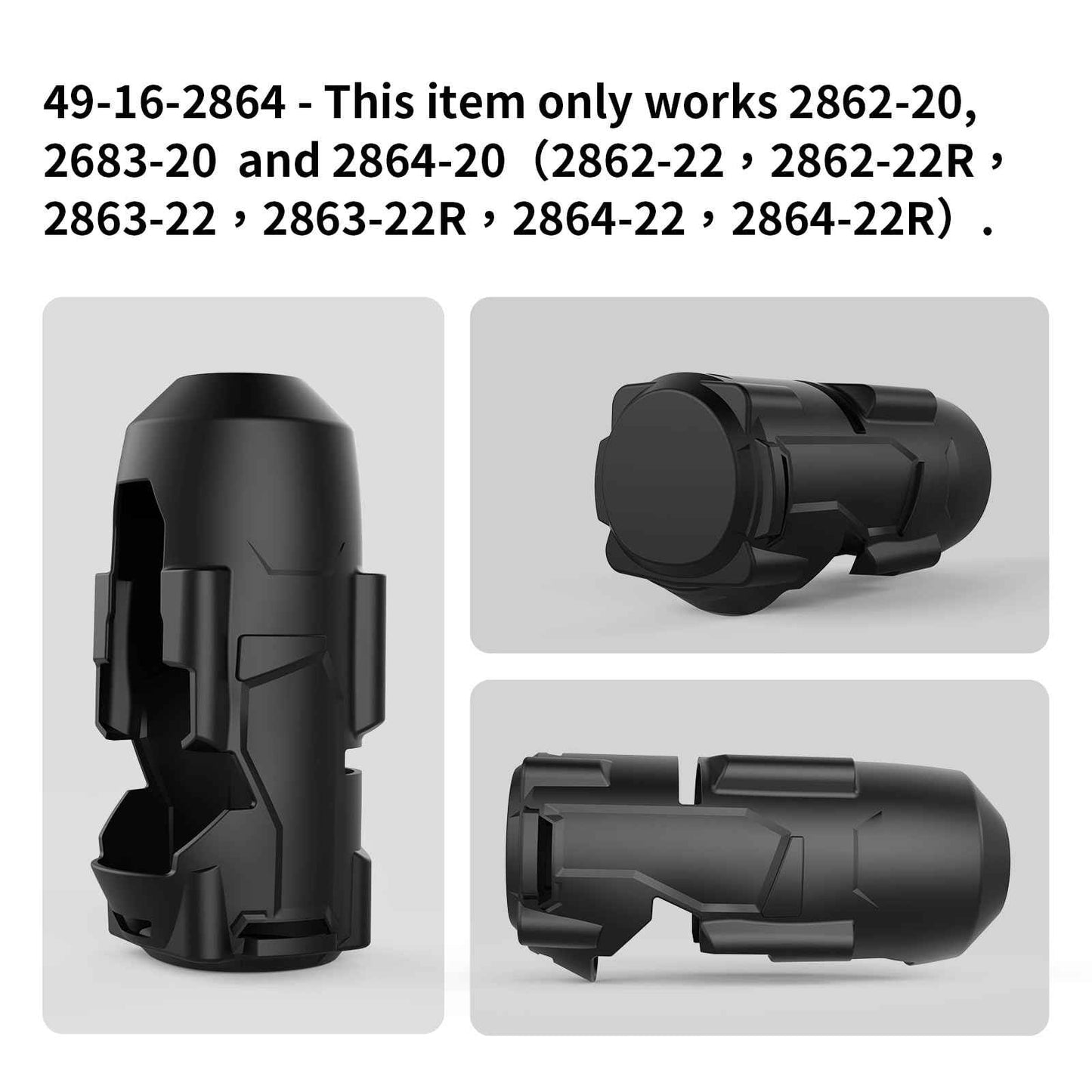 ISDOHS 49-16-2864 M18 High Torque Impact Wrench Protective Rubber Boot Fits For 2864-20 2863-20 2862-20 M18 Fuel High Torque Impact Wrench