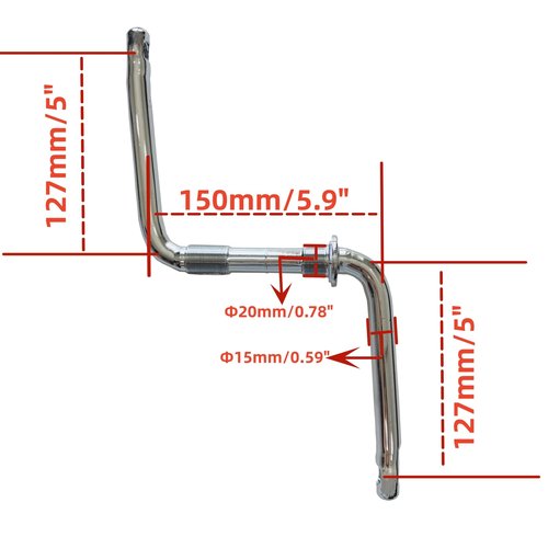 AUTES One Piece Bicycle Crankarm Set, Bike Crankarm Fit 1.69" Cup Bottom Bracket, Length of Arm 127mm/5 (Black)
