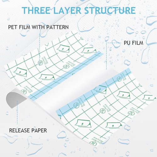 Tattoo Aftercare - 100 Pcs Waterproof Bandages for Swimming & Wounds - 4x4 Inch Second Skin Tattoo Cover Up & Wound Seal