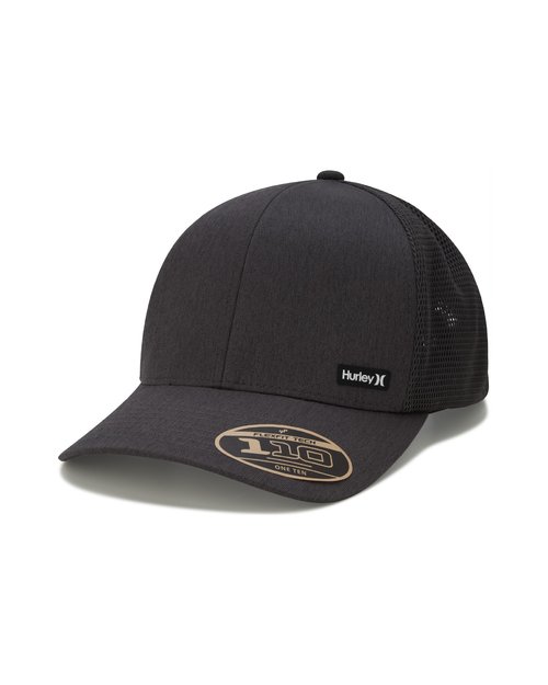 Hurley Mens Trucker Hat - Moisture Wicking Curved Bill Trucker Hats for Men, Size One Size, Dark Smoke Grey