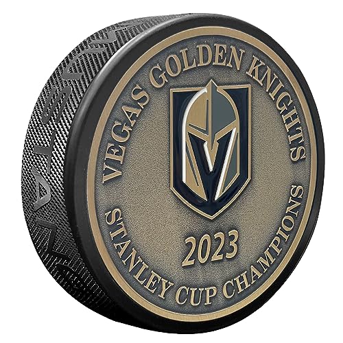 Stanley Cup Gold Medallion Puck - Vegas Golden Knights