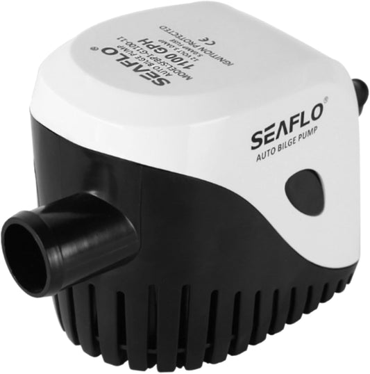 SEAFLO 1100GPH Submersible Bilge Water Pump - Automatic with Magnetic Float Switch | 4-Year Warranty