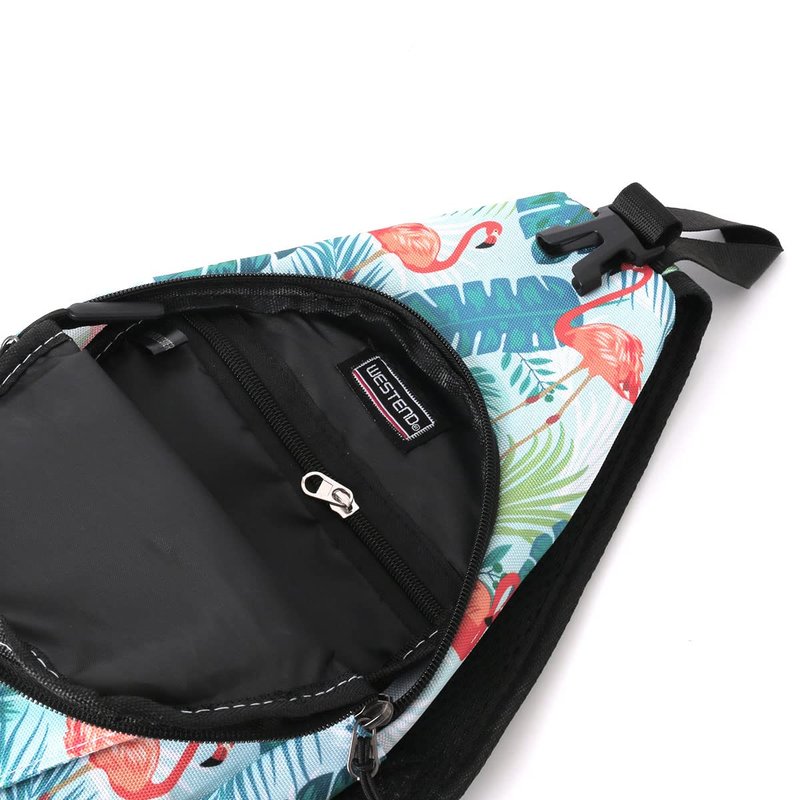 WESTEND Black Crossbody Sling Bag with Adjustable Strap for Traveling, Hiking, Daypack for Men and Women