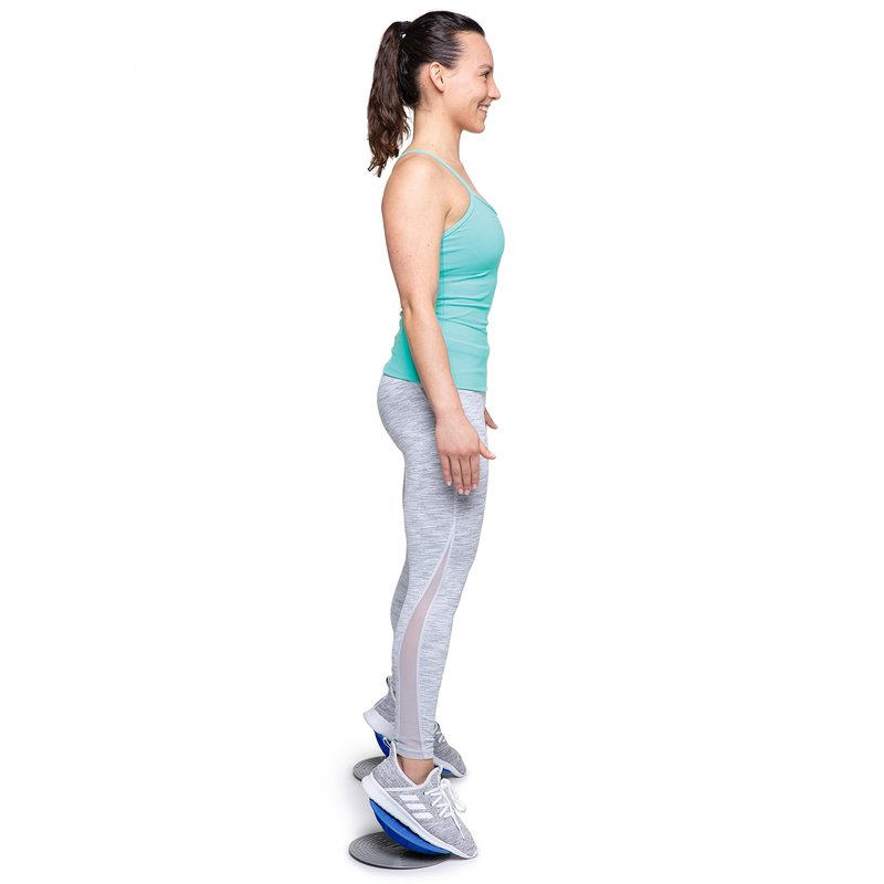 OPTP Dynamic Duo Balance & Stability Trainers (Pair) – Balance Trainer Set for Core Strength, Foot and Ankle Strengthening Equipment, Injury Recovery, Physical Therapy and Rehab Exercise - Includes Slip-Resistant Base