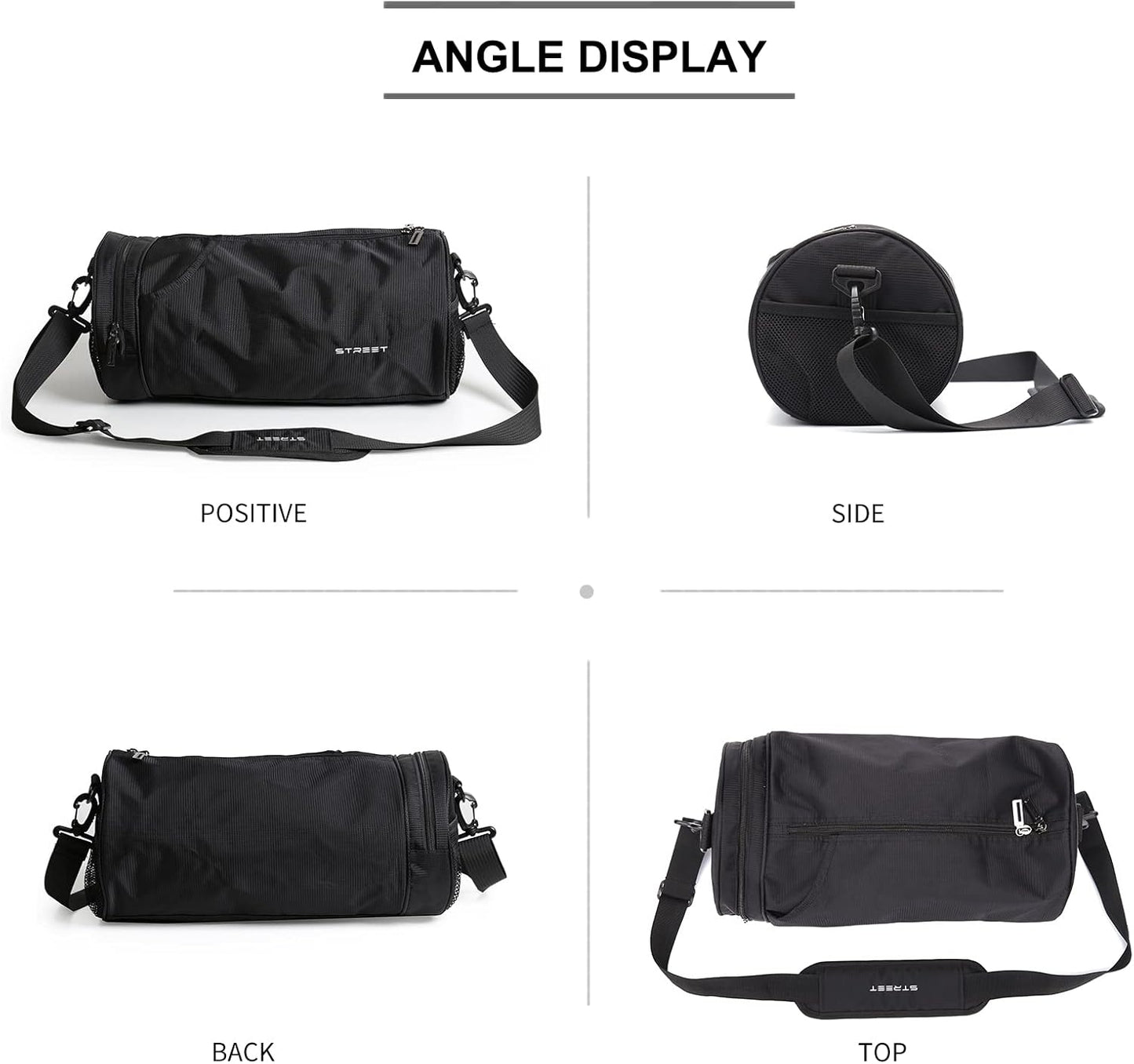 Skiennix Lightweight Sports Gym Bag - Versatile Duffel for Men & Women | Black X-Small