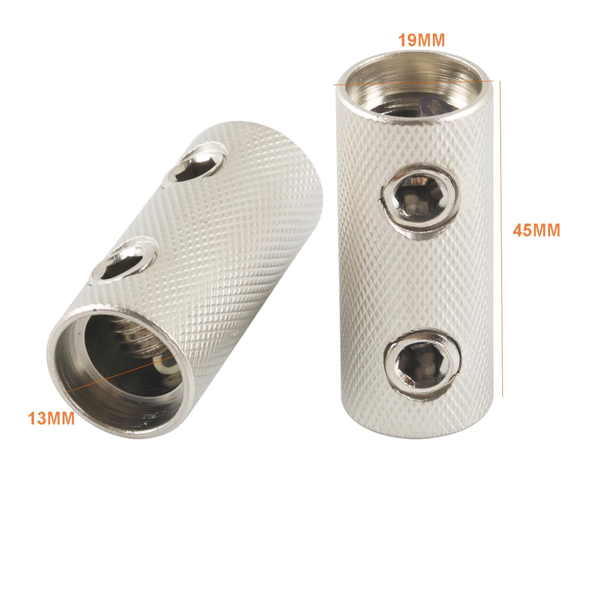 0Gauge Wire Butt Connectors 0 GA Ground Butt Splice Connector 2PCS with Dual Wall Shrink Tubing