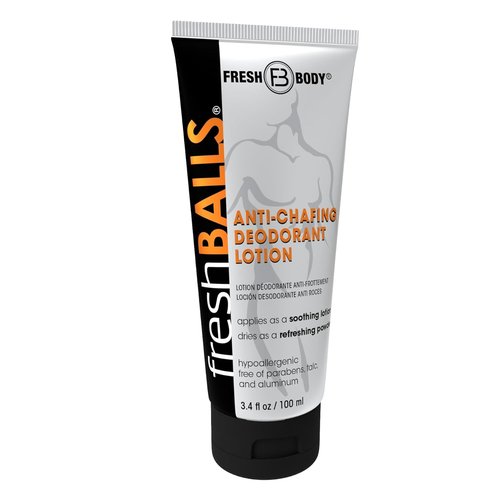 Fresh BALLS Cream - Men's Anti-Chafing Lotion | Soothing Powder for Groin Comfort - 3.4 fl oz