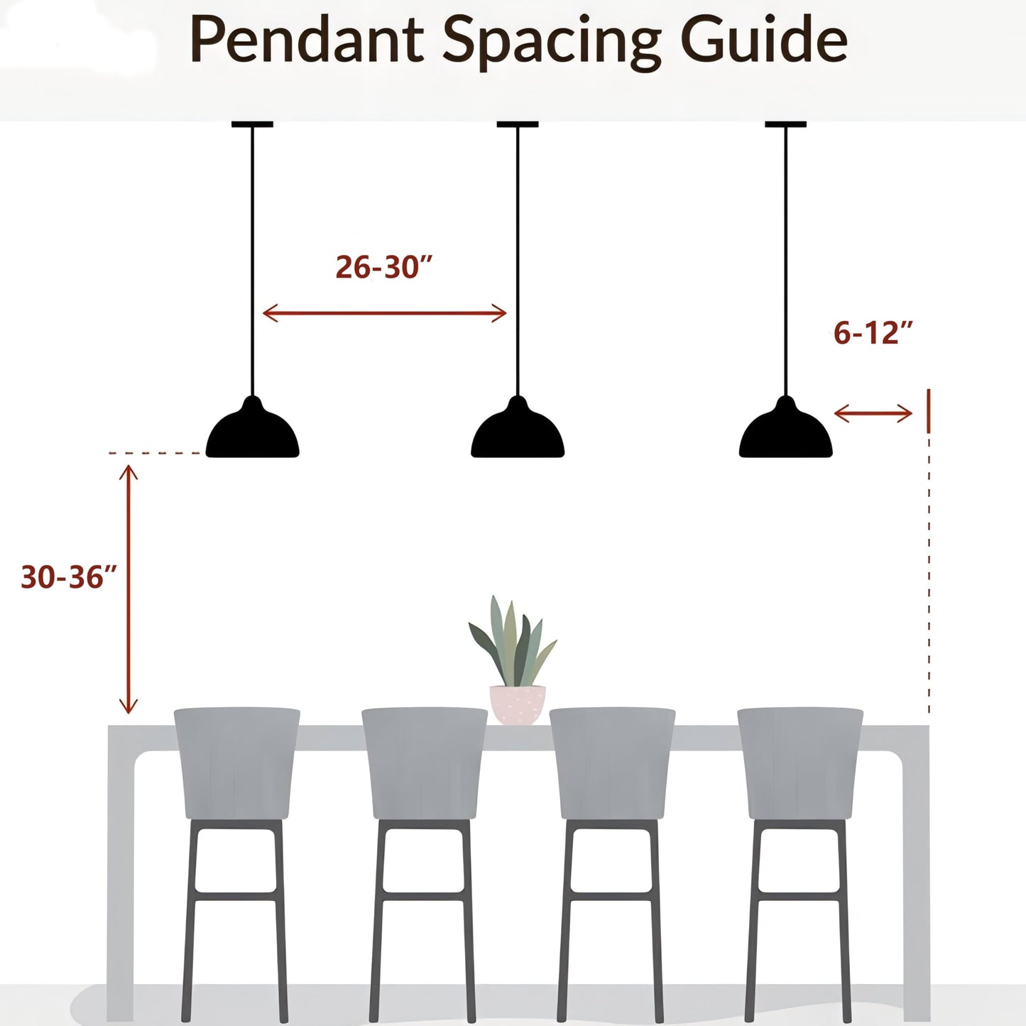 FCTWAKS Mid Century Pendant Light Fixtures 13.78 inch, 1 - Light Ceiling Pendant Lamp with 3-Layer Metal Shade, Height Adjustable, Vintage Orange Hanging Lamp for Kitchen Island Lighting,Dining Room