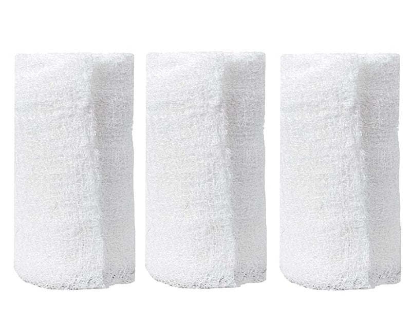 Vakly Sterile Kerlix Gauze Bandage Rolls 4.5" x 4.1 yds (5 Pack) – 6-Ply 100% Cotton Krinkle Gauze, Highly Absorbent Fluff Bandage Wrap, Individually Wrapped