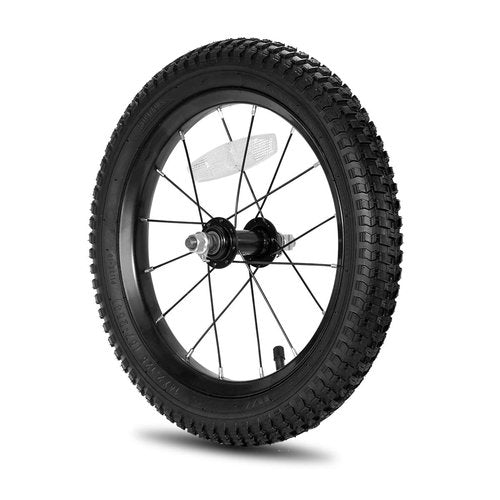 JOYSTAR 12 Inch Kids Bike Front Wheels Replacement with 12 Inch Air Rubber Tire Black Don't Fit with Huffy Bike