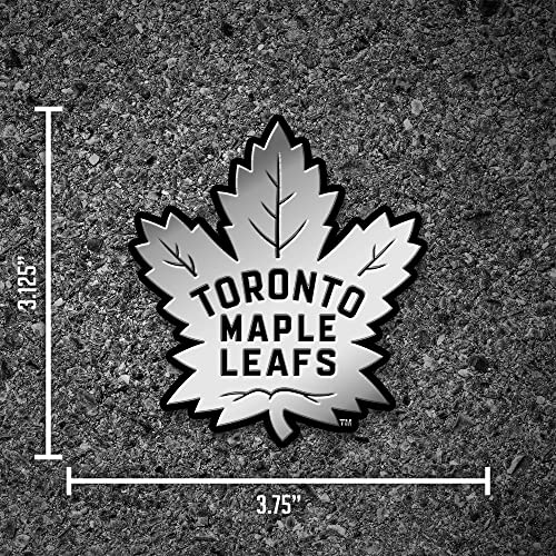 Toronto Maple Leafs 3D Auto Emblem - 5-Inch Weather-Resistant Chrome Decal