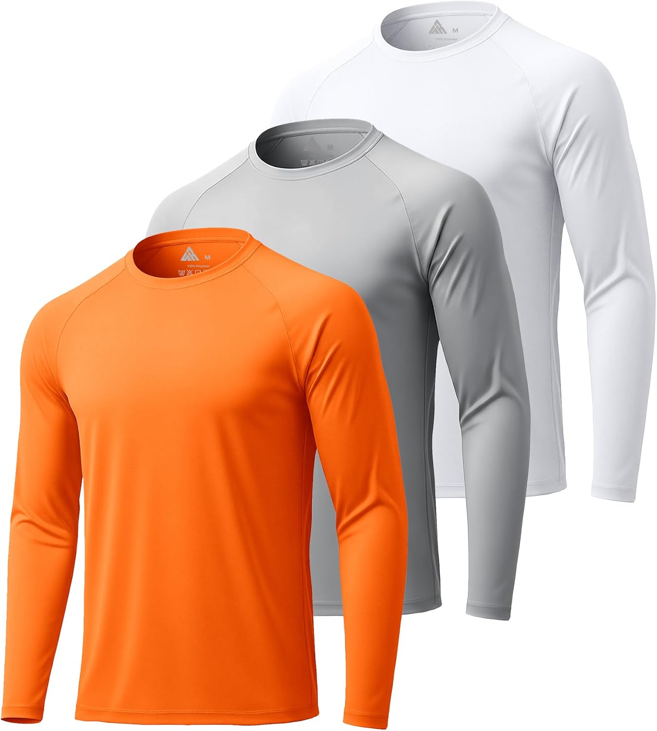 ZITY Long Sleeve Shirts for Men - UPF 50+ Sun Protection Crew Neck T-Shirts | Ideal for Hiking & Swimming