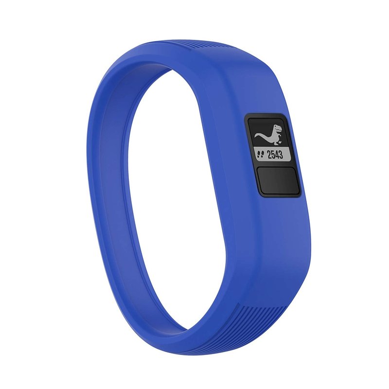 Watbro Compatible with Garmin Vivofit JR/Vivofit JR2/ Vivofit 3, Soft Silicone Adjustable Stretchy Replacement Watch Bands with Buckle, 22mm, Black, White, Navy, Sky Blue, Slate
