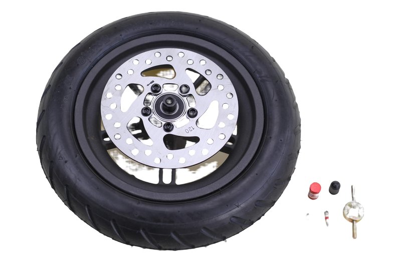 TRKIMAL 8.5 Inch Electric Scooter Rear Wheel Rim Tyre, Disc Brake wheel hub Tire Replacement Compatible with Xiaomi Mijia M365