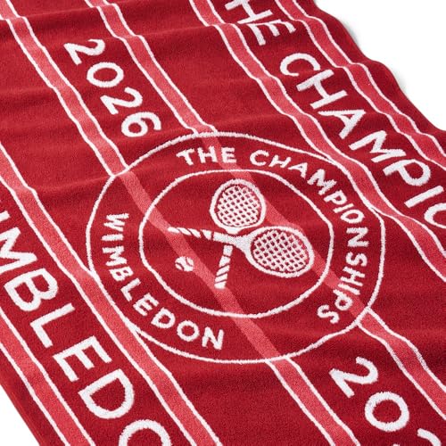Wimbledon 2026 Championship Towel - Quick Dry - Strawberry