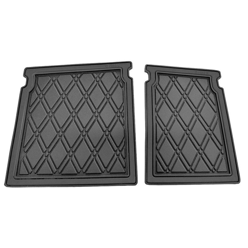 Xtreme MATS Dash Mat Compatible with EZGO RXV Golf Carts - Double Diamond Rubber Liner for GolfCar Cubbys and Dashes - Fits RXV Factory Dash - Golf Cart Accessory (All Black Trim, EZGO RXV)