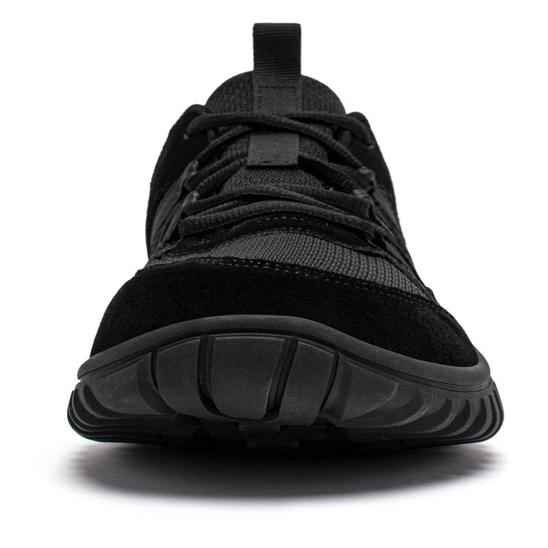 HOBIBEAR Womens Mens Barefoot Shoes Minimalist Trail Runner Wide Toe Box Zero Drop Outdoor Cross Training Shoe All Black