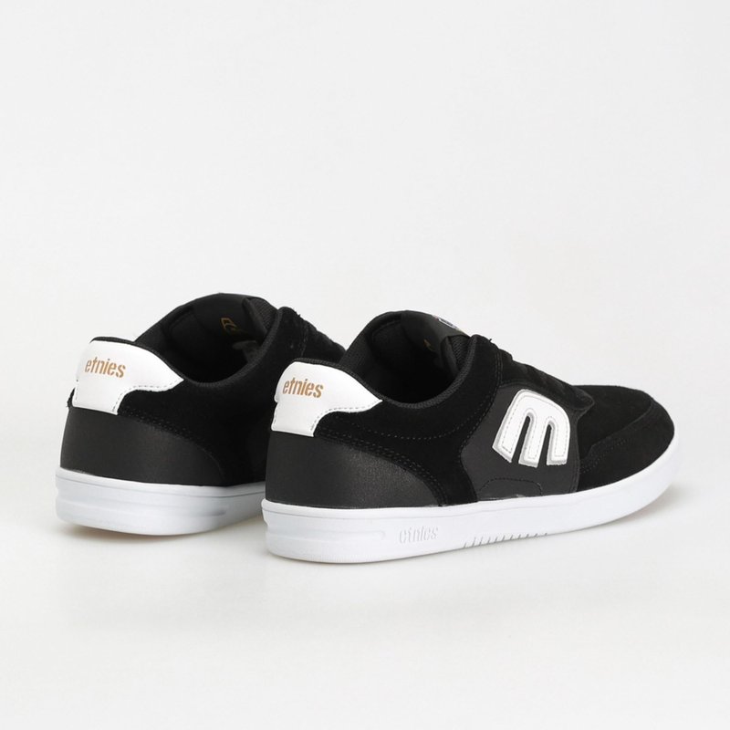 Etnies The Aurelien – Contemporary Athletic Skate Look, Reinforced Build, Michelin Outsole 3 x More Durable - Black/White - 10.5
