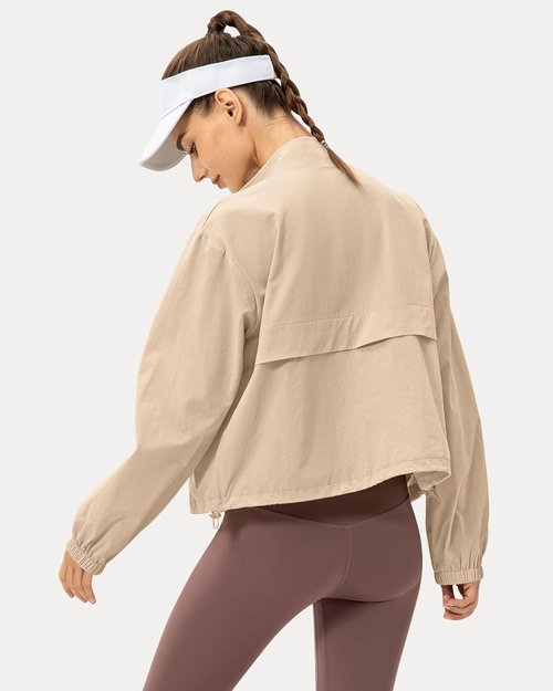 Locachy Women's Lightweight Athletic Jacket - Zip Up, Windproof, Sun Protection | Ideal for Outdoor Workouts