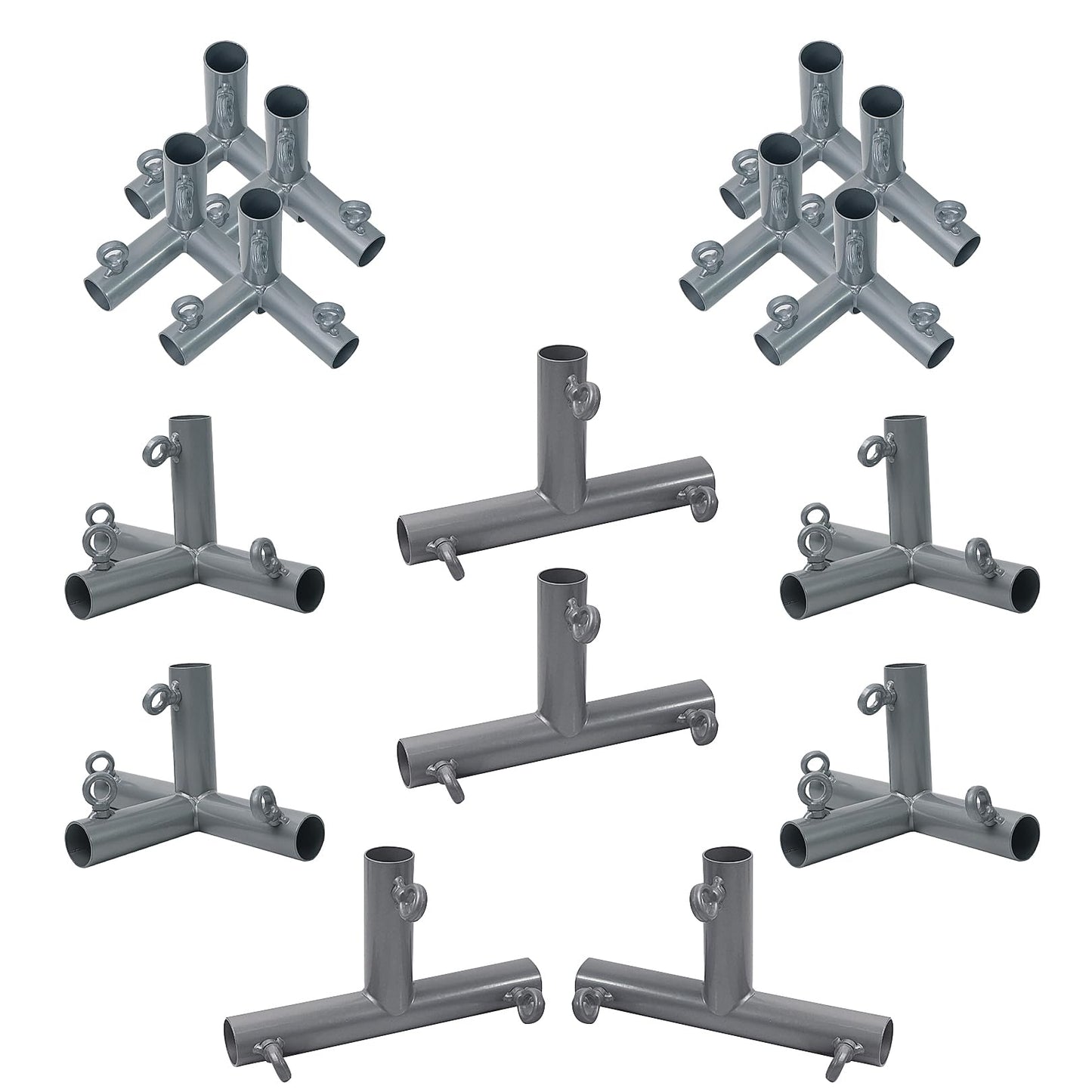 Aoneky 1" Baseball Batting Cage Frame Corner Kit- Fits 3/4" EMTs - Connector Kit for 35ft Cage