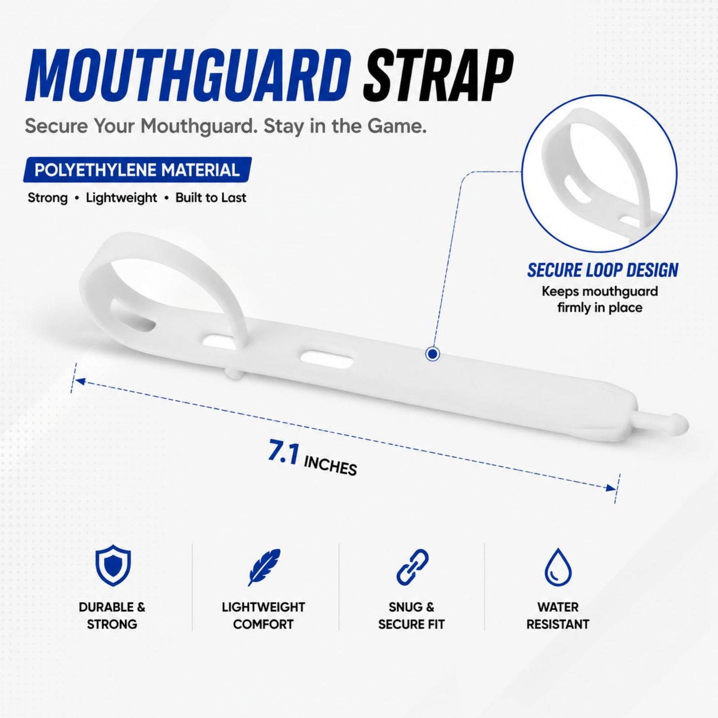 ZAKVOP Football Mouth Guard with Strap, Breathable MouthGuard for Youth and Adults, Teeth and Lip Protector (American)