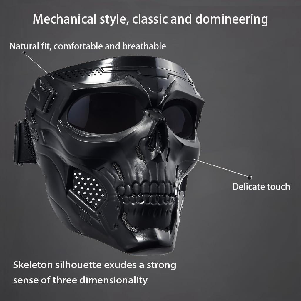 Motorcycle Face Mask - Full Face Dirt Bike Goggles for Men & Women | Offroad Racing Gear
