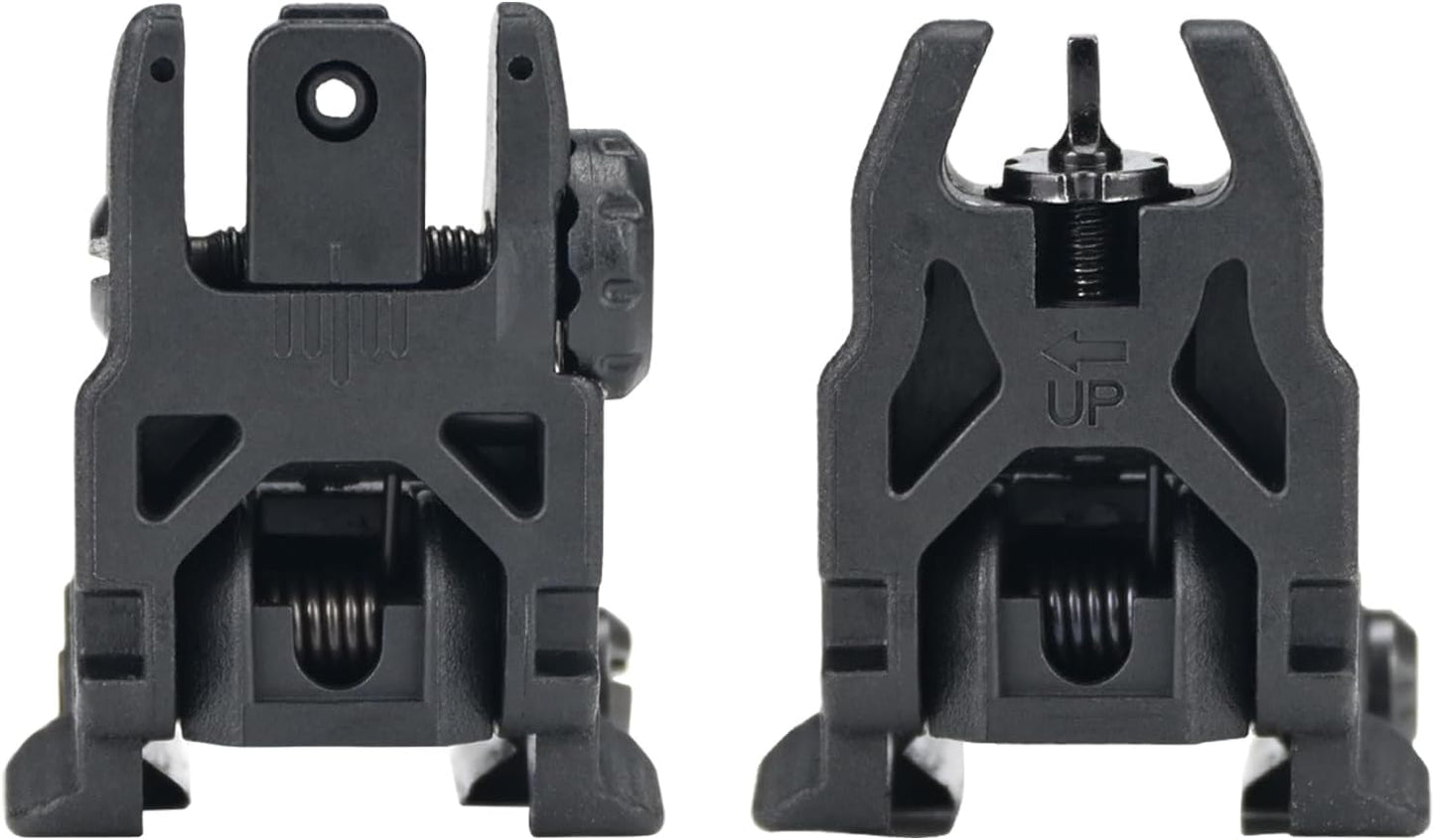 Skiennix Nylon Flip Sights - Front & Rear Installation on Picatinny or Weaver Rail