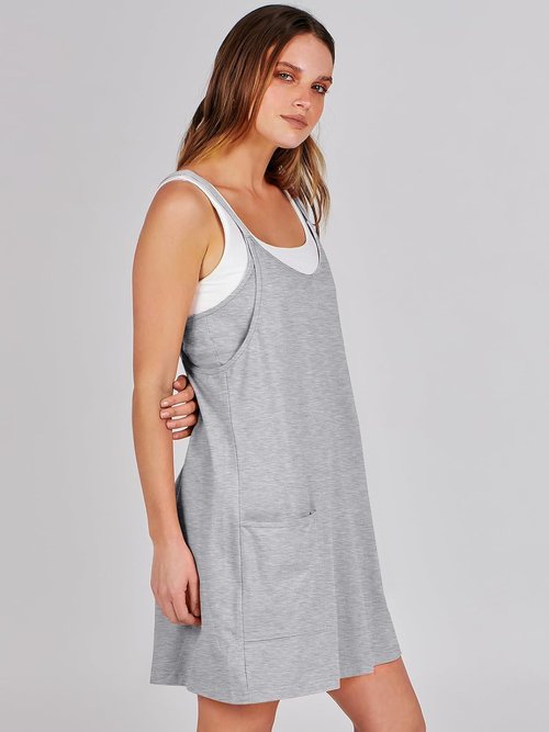 ANRABESS Athletic Dress - Summer Tennis Mini Romper with Built-In Shorts for Active Travel & Workouts