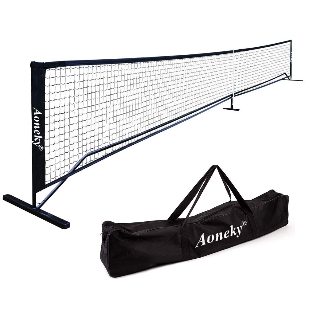 Aoneky Portable Pickleball Net System - Official Size 22ft x 36in, Professional Grade with Steel Frame & Easy Setup for Indoor Outdoor Play, Tournament Practice & Backyard Games