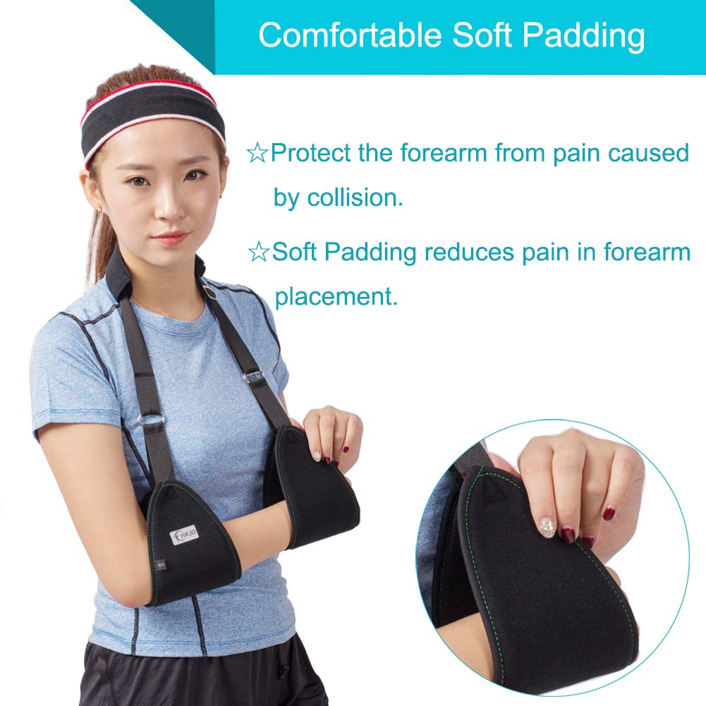 TANDCF Triangle Dislocated Arm Sling Shoulder Immobilizer Rotator Cuff Wrist Elbow Forearm Support Brace Strap with Soft Comfortable Padded Lightweight Simple for Broken & Fractured Arm