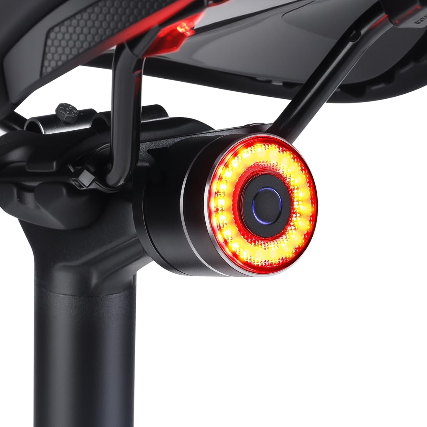 Smart Bike Tail Light, Auto On/Off, Brake Sensing Rear Bike Light, USB C Rechargeable Bicycle Rear Light for Night Riding, 4 Light Modes, IPX6 Waterproof