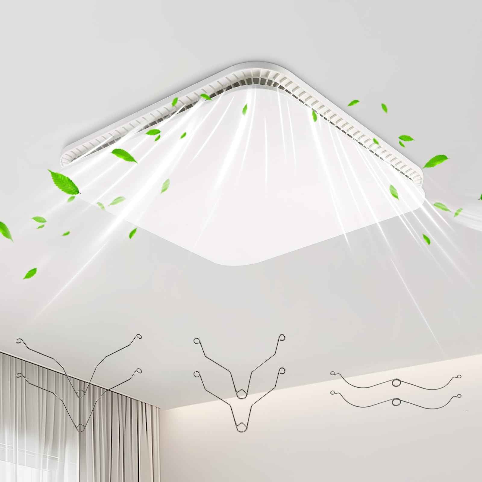 XwaYexa 13.25“ x 13.25" Universal Bathroom Exhaust Grille Cover, FG701S Bathroom Vent Fan Cover for Broan-NuTone Fans, Ventilation Cover Bathroom Ceiling Fan Cover with Spring Clips