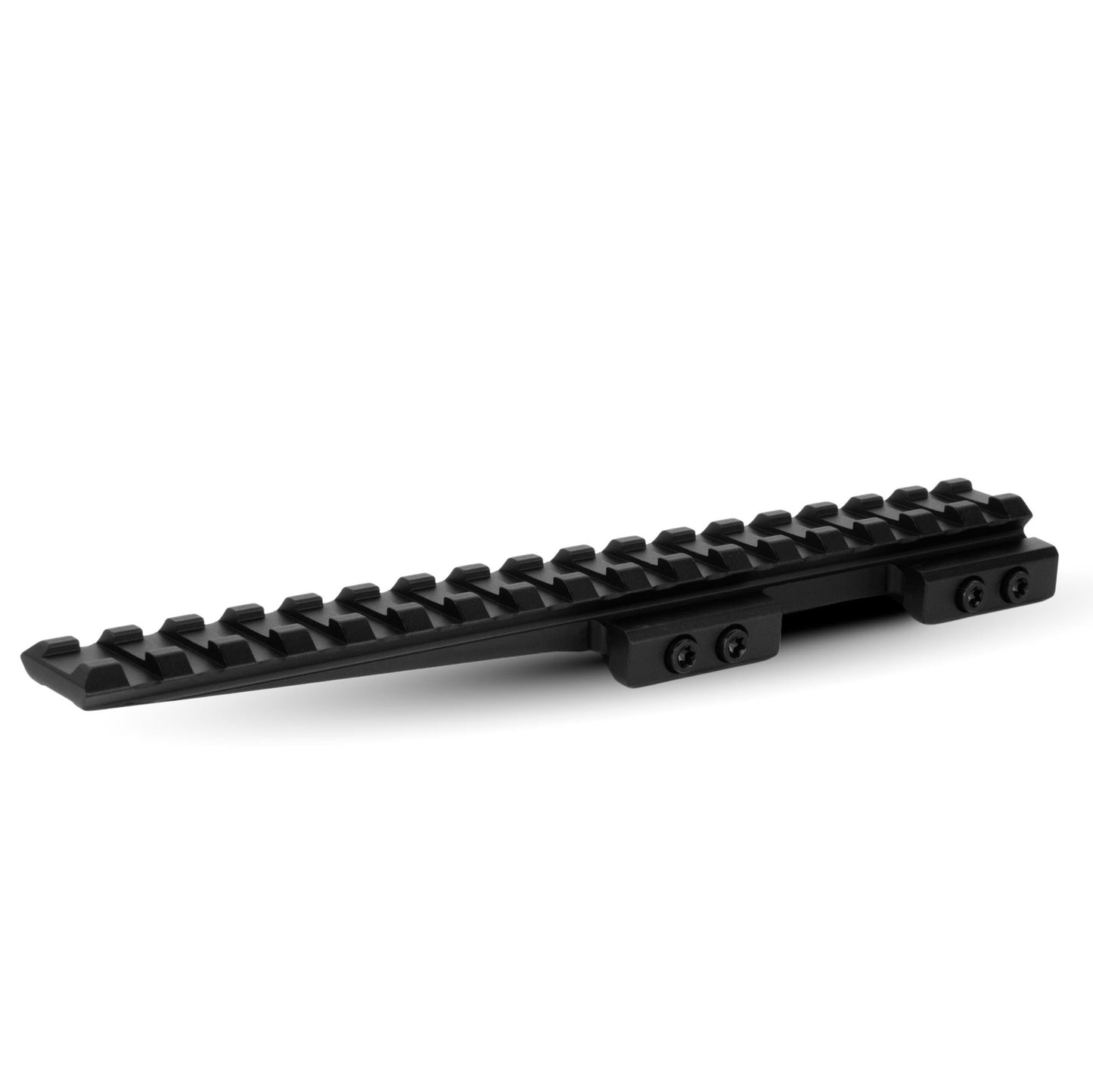 Monstrum Shrapnel Extended Picatinny Riser Mount with Recoil Stop Base | 25 Slot 10 inch Extra Long | Low Profile