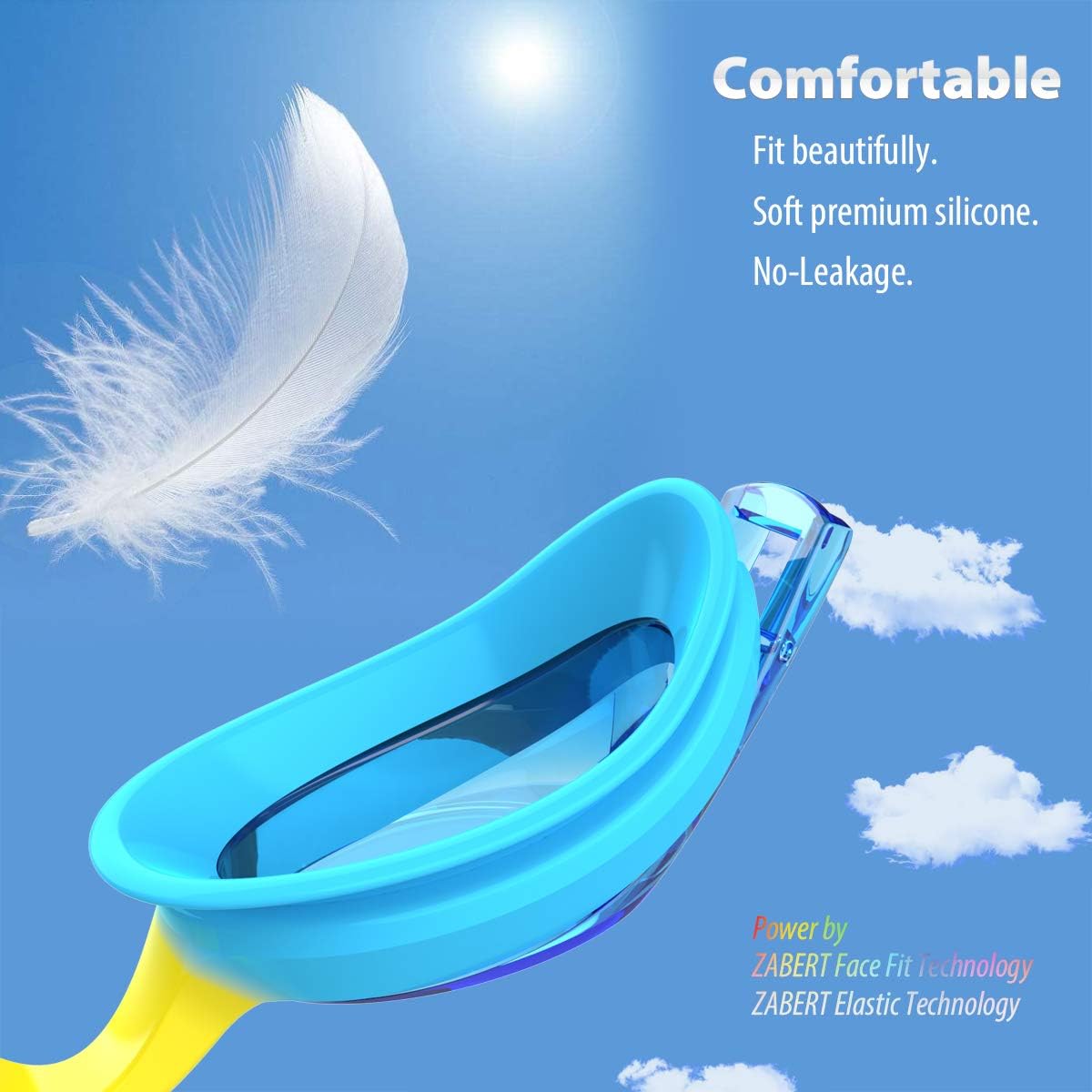Skiennix Kids Swimming Goggles - Anti-Fog & 100% UV Protection | 3 Pack for Ages 3-10