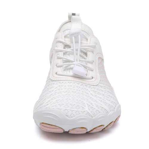 Teuivhy Hike Barefoot Shoes Women Men Breathable & Non-Slip Athletic Footwear Wide Toe Water Shoes White