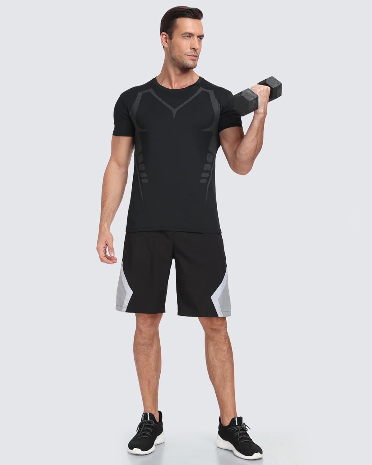 Skiennix Quick Dry Workout Shirts for Men - Breathable Athletic T-Shirt for Running | Outdoor Training