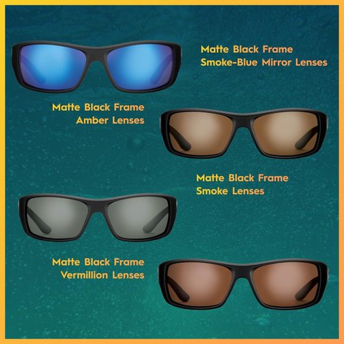 Flying Fisherman Triton Polarized Sunglasses with 100% UVA & UVB Protection for Fishing, Biking, Golf, Hiking, Beach, Driving