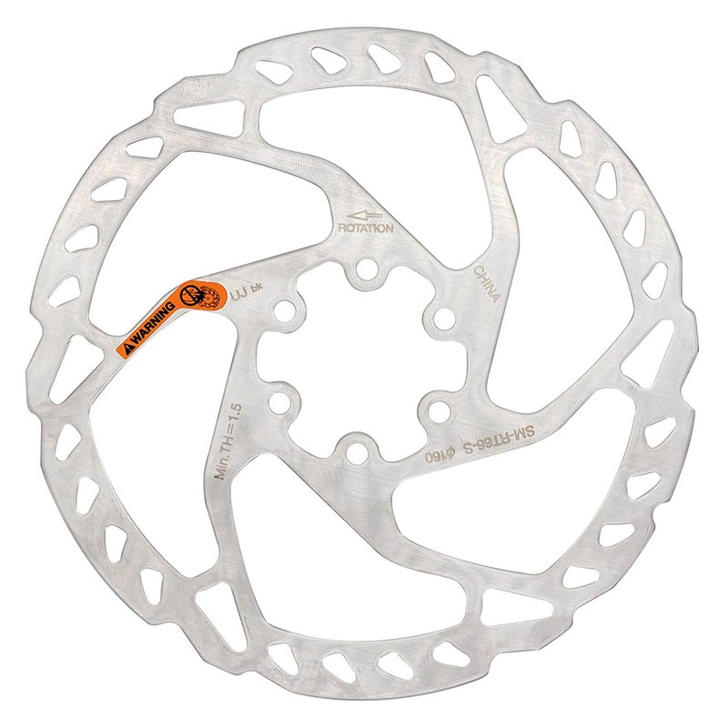 RT66 Disc Brake Rotor Compatible with Shimano Mountain Bike Rotor 6 Bolt (160MM)