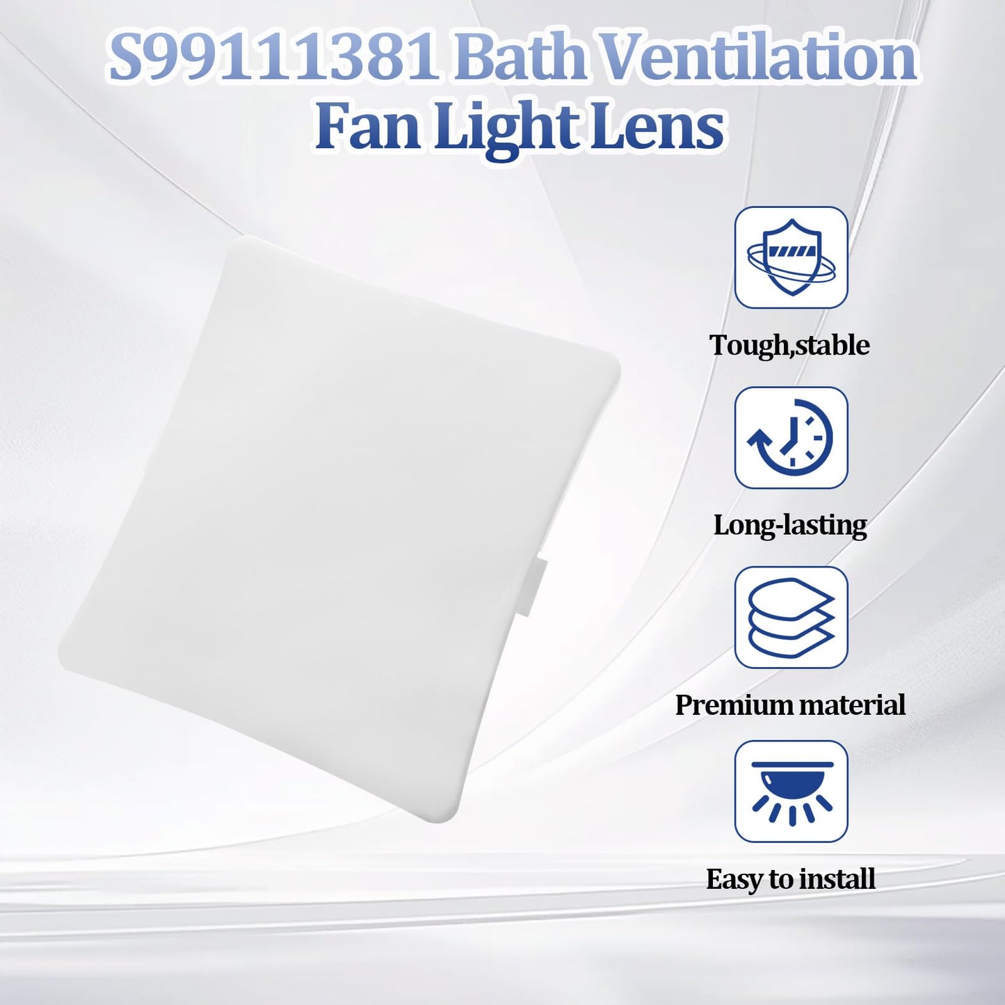 S99111381 Bathroom Ventilation Fan Lens Replacement Parts,Bath Exhaust Fan Light Cover Replacement for Nutone/Broan 769RL 769RFT 763RLN