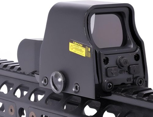 Holographic Sight 552/553 - Red/Green Dot Sight with 5 Brightness Levels | 20mm Rail Mount, Black, Metal/Plastic, Water-Resistant, Shockproof