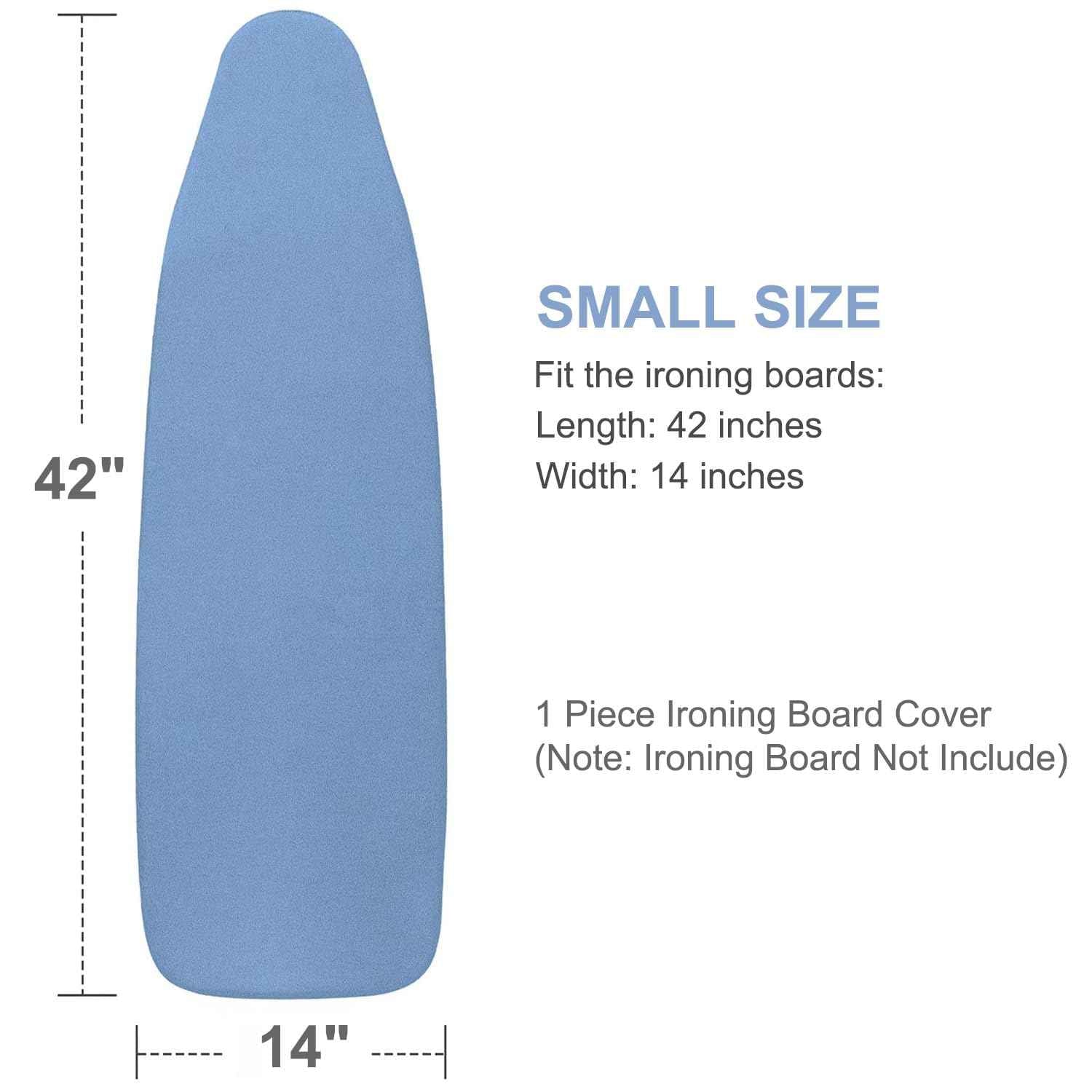 VividPaw 14x42 Inch Over-The-Door Ironing Board Cover with User-Friendly Design, Heavy-Duty Padding, Adjustable Elastic Drawstring and Fasteners - Replacement Iron Board Cover