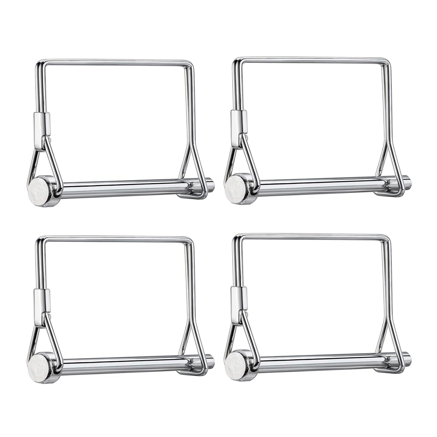 Truleego 4 Pack Trailer Hitch Pin 1/4x4 Inch, Zinc Coated Carbon Steel, Heavy Duty Safety Lock Pin for Boat, RV, Utility Trailers, Secure & Durable Connection
