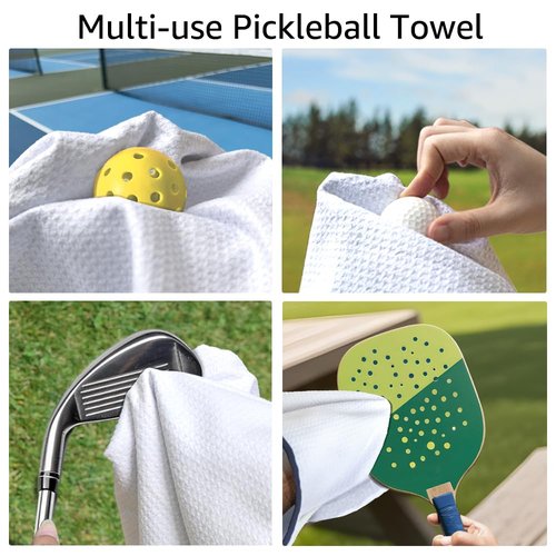 WUUCKOO My Retirement Plan Pickleball Towel, Funny Pickleball Towel for Pickleball Bag with Clip, Pickleball Accessories for Men, Pickleball Player Gifts, Retirement Gifts for Grandpa Pickleball Lover