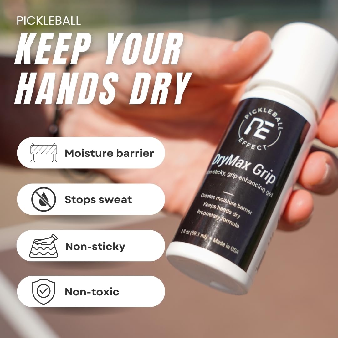 Pickleball Effect Liquid Chalk Grip Enhancer - Hand Grip Gel for Sweaty Hands | Pro Grip Boost Gel for Pickleball, Golf, Tennis, Climbing, Gymnastics & Weightlifting | Non-Toxic USA Made - 2 fl oz