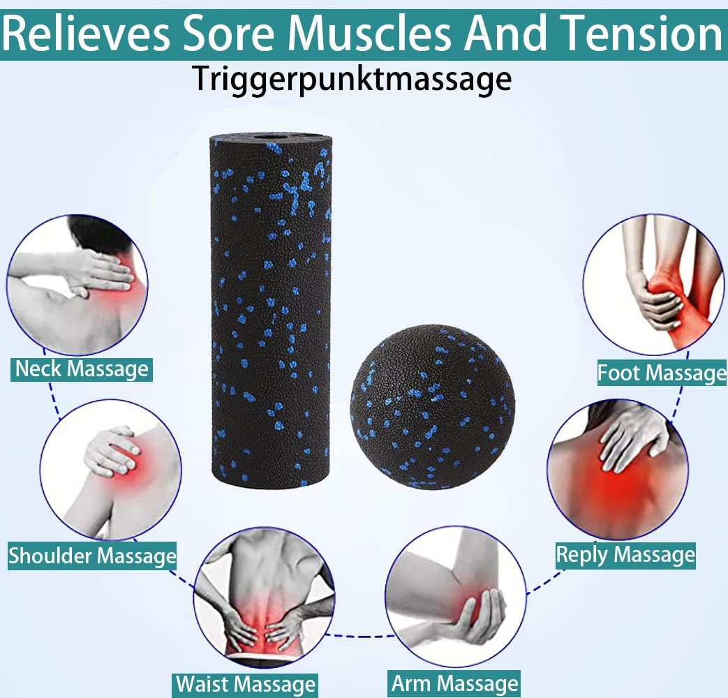 Mini Foam Roller - Trigger Point Therapy & Myofascial Release for Deep Tissue Massage | Peanut Ball