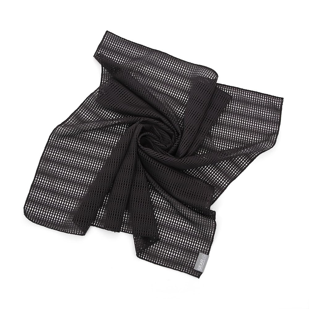 UNDERCONTROL Quick-Dry Mesh Scarf Lightweight Breathable Outdoor Bandana for Hiking, Running, Camping, Gorpcore Style Korea (Charcoal)
