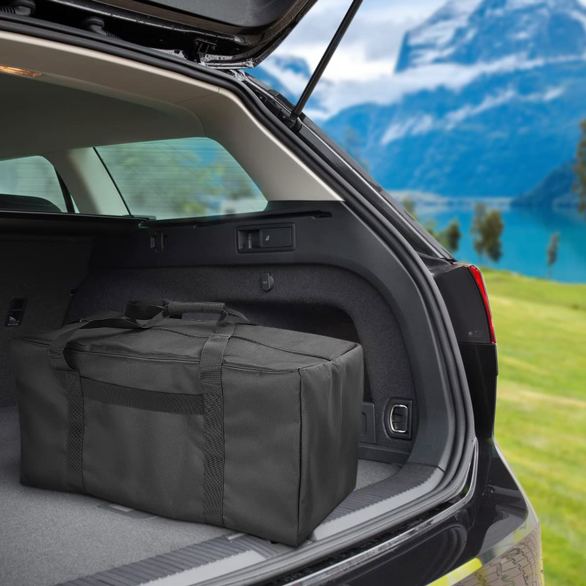 Sports Duffle Bag - Extra Large Travel Duffel Luggage Bag with Upgrade Zipper, Sturdy & Water Resistant, Black (Blue 45inch 2Pack)