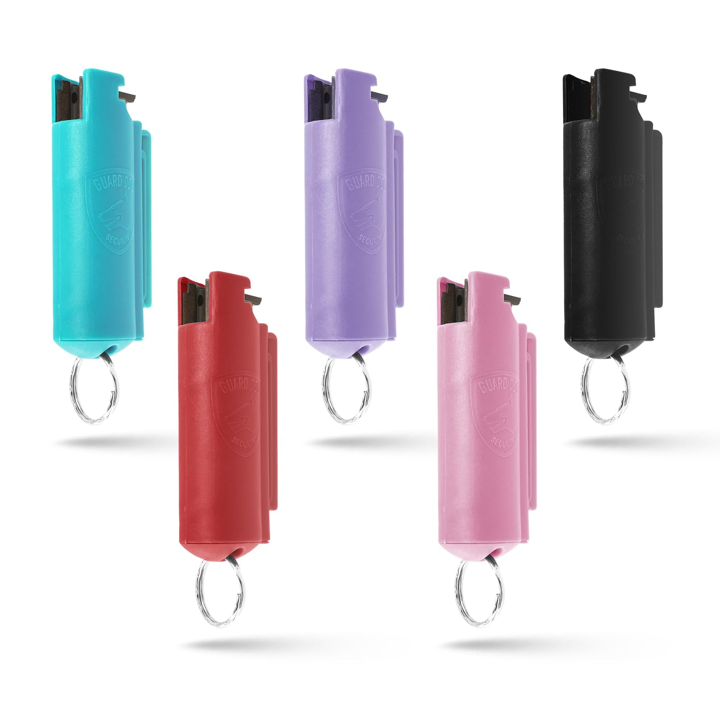Guard Dog Security Quick Action Pepper Spray Self Defense Keychain, Maximum Strength 1.44 MC, OC Spray, 16-Foot Range, Twist-Lock Safety, Belt Clip for Easy Carry for Women, Men